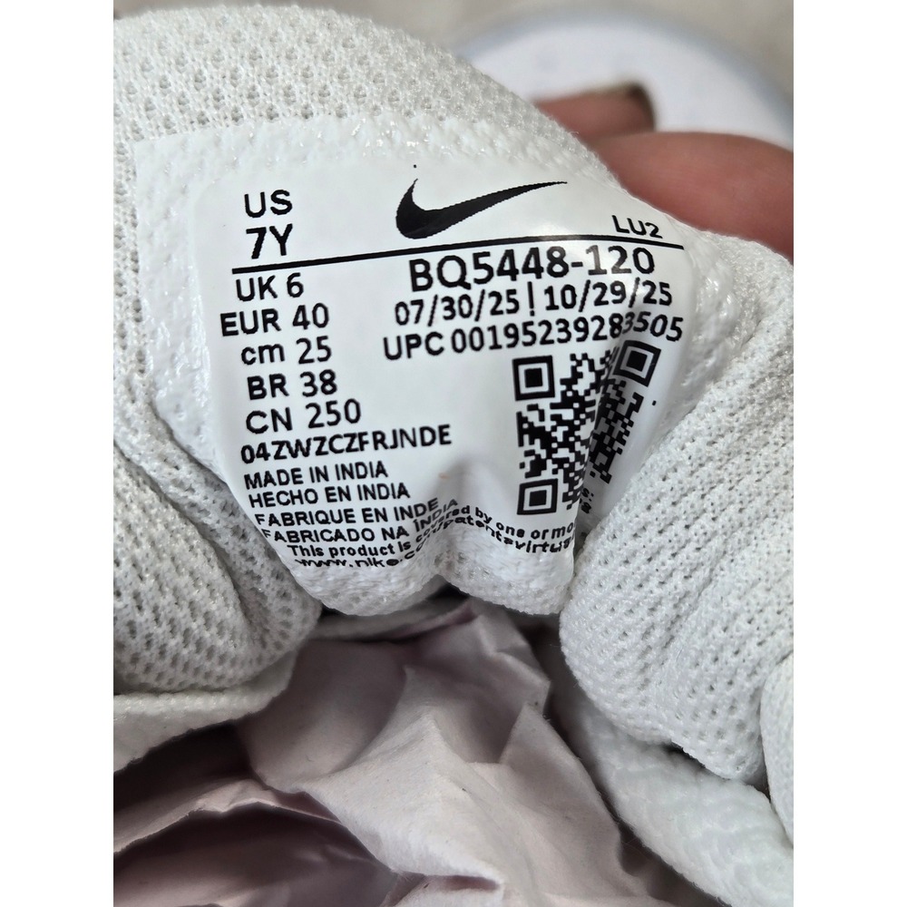 Nike Court Borough 8.5 White Burgundy Pink Leather Sneakers Retro Y2K Streetwear - Picture 8 of 11
